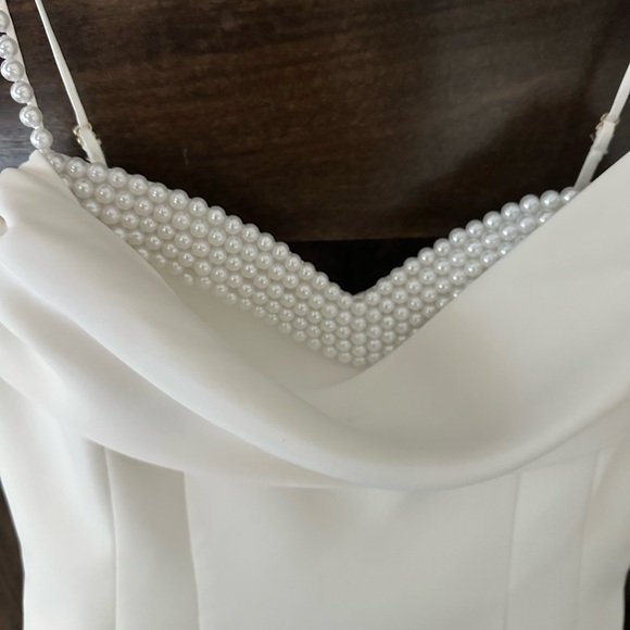 Meshki White Satin Dress - Picture 4 of 9